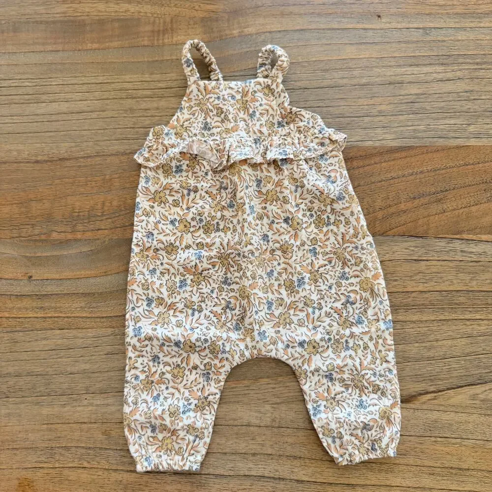 Rylee + Cru Kinsley Floral Cotton Romper - Size 0-3 months - Picture 1 of 5